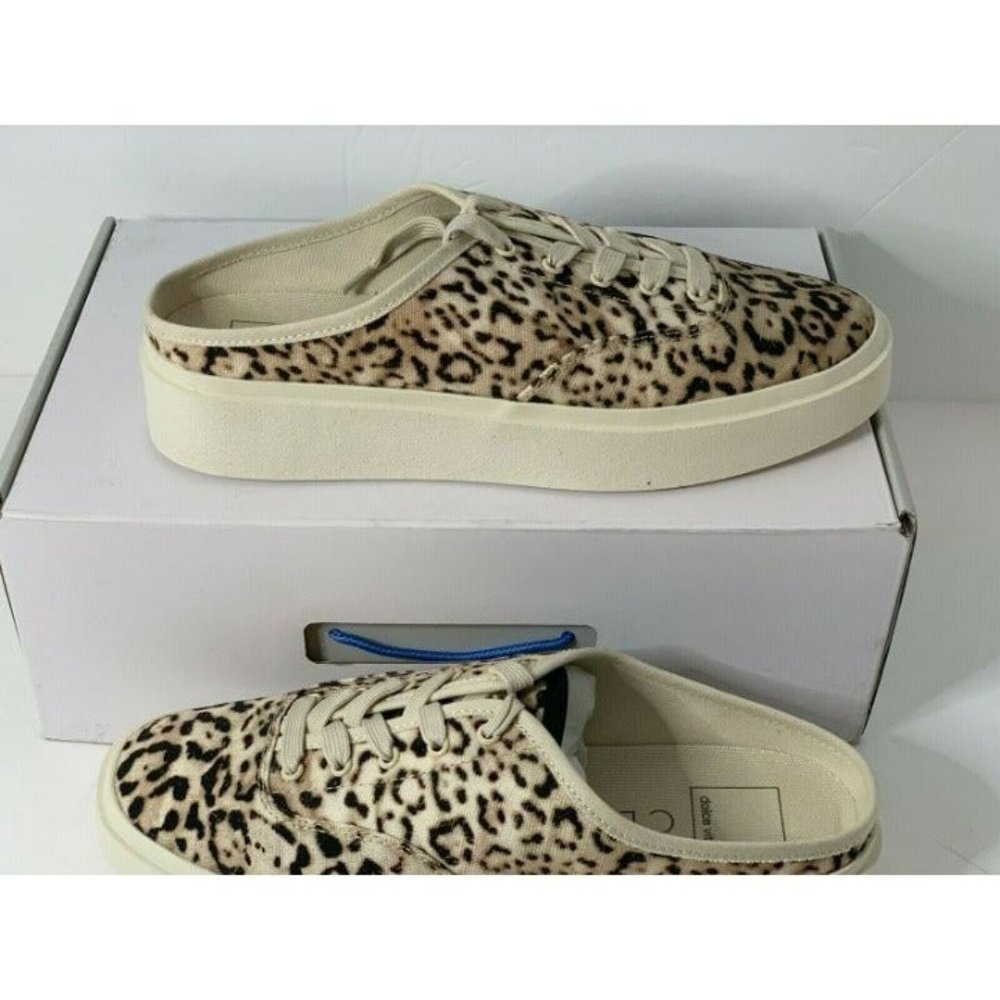 Dolce Vita Vanie x CLEAR platform sneakers womens size 8 Leopard Print